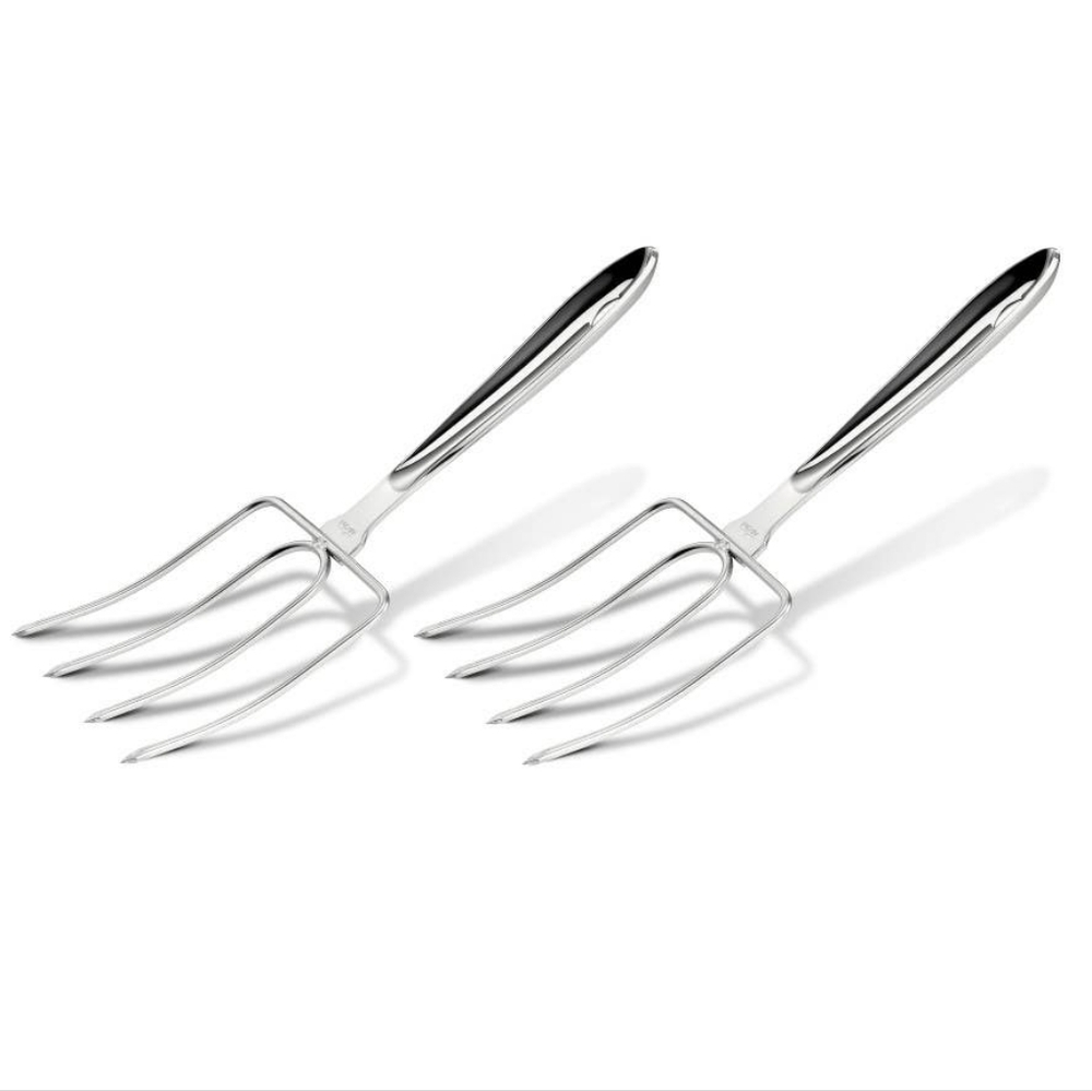 All-Clad turkey/ham lifters forks, set of 2, 11 in, strong stainless steel NEW!